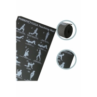 Saltea din spuma pentru yoga, negru, 173 x 61 cm, Feel Fit, 4305